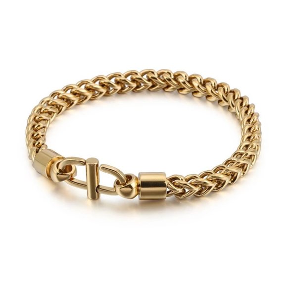 Gold Tone Keel Chain Stainless Steel Bracelet *HOST PICK* - Picture 1 of 4